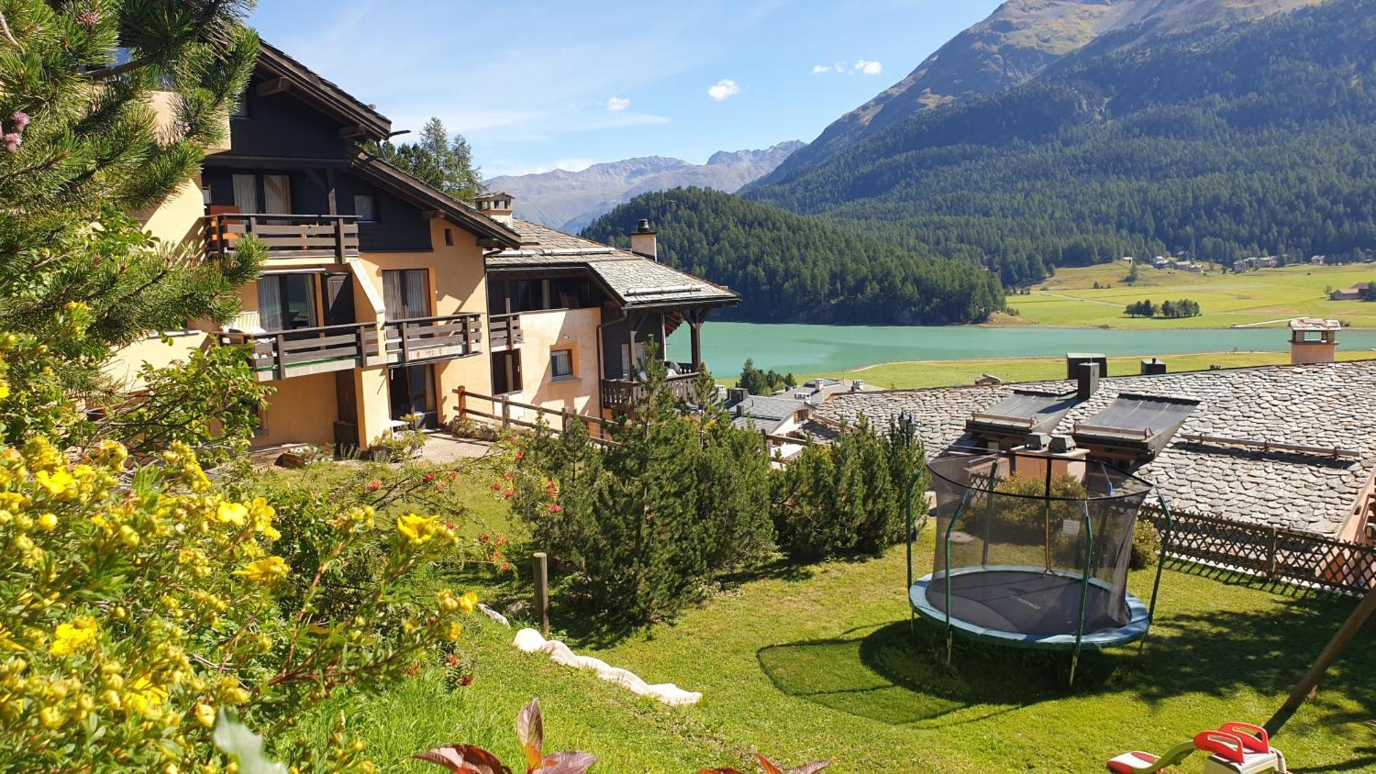 Chesa Bellaval, Haus Leivra 2-Zimmerwohnung Silvaplana Buitenkant foto