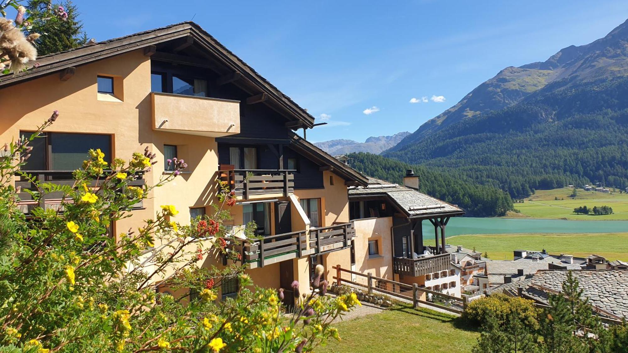 Chesa Bellaval, Haus Leivra 2-Zimmerwohnung Silvaplana Buitenkant foto